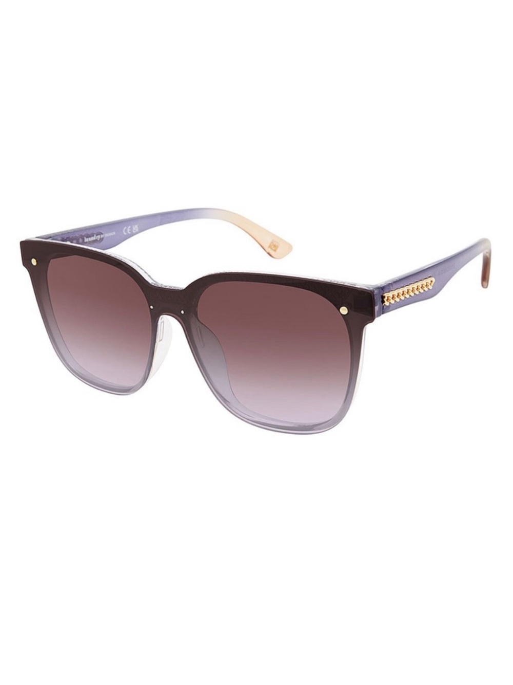 Purple & Nude Ombre UV Square Sunglasses Laundry by Design